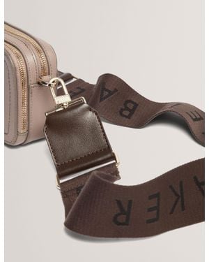 Ted Baker Wylow Logo Webbing Crossbody Bag Strap - Brown
