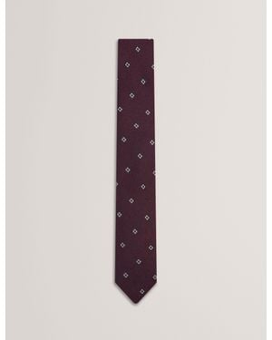 Ted Baker Tadeon Mini Diamond Boucle Tie - Purple