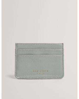 Ted Baker Crinkli Crinkled Patent Pu Leather Card Holder - Grey