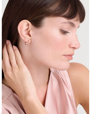 Ted Baker Helias Crystal Double Hoop Earrings - White