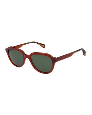 Ted Baker Cristopha Chunky Retro Round Sunglasses - Orange