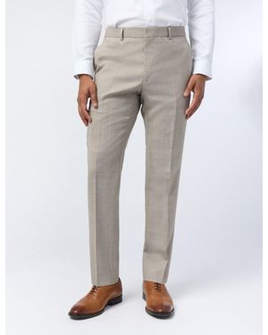 Ted Baker Donnet Check Performance Slim Suit Trousers - Grey