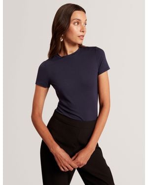 Ted Baker Larnaa Soft Touch Fitted Short Sleeve T-Shirt - Blue