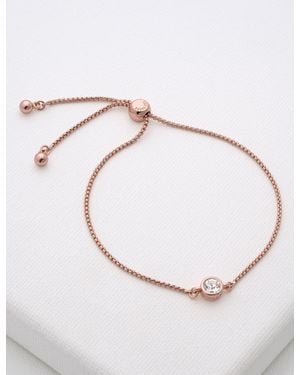 Ted Baker Rose Mini Crystal Adjustable Slider Bracelet - Natural