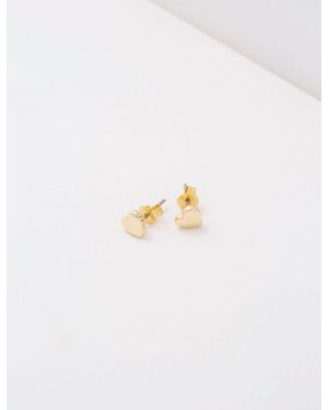 Ted Baker Solid Mini Heart Stud Earrings - White