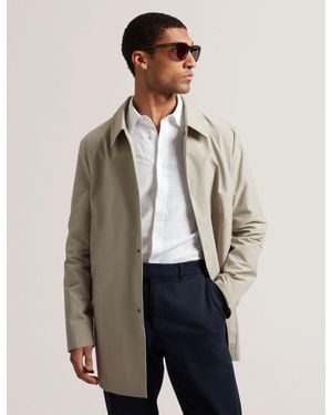 Ted Baker Hummels Lightweight Short City Mac Jacket - Natural