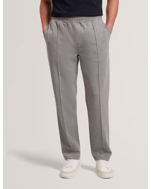 Ted Baker Rellas Stretch Cotton Pull-On Straight Leg Joggers - Grey