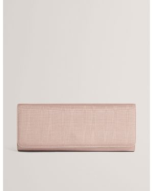 Ted Baker Maliisa Moire Baguette Fold-Over Clutch Bag - Pink