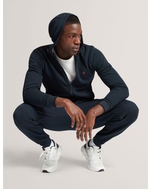 Ted Baker Lee Piquet Cuffed Tracksuit Joggers - Blue