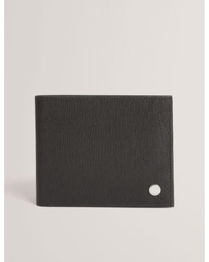 Ted Baker Barrick Bark Leather Card Holder Wallet - Black