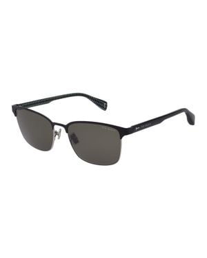 Ted Baker Tobymb Rectangle Half Frame Sunglasses - Grey