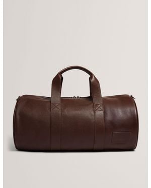Ted Baker Grantly Leather Overnight Duffle Bag - Brown