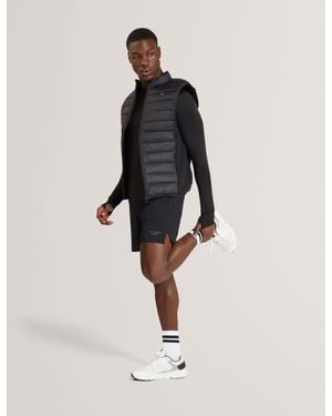 Ted Baker Chris Lightweight Quilted Zip-Up Active Gilet - Blue