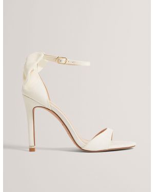 Ted Baker Sofeela Bow Heel Grosgrain Stiletto Sandals - Natural