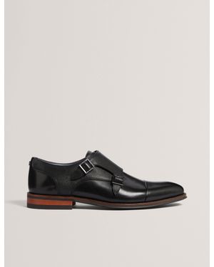 Ted Baker Double Monk Strap Formal Shoes - Black