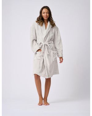 Ted Baker Rachel Soft Fleece Belted Dressing Gown - White
