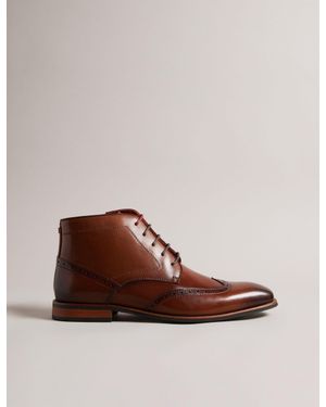 Ted Baker Brogue Chukka Boot - Brown