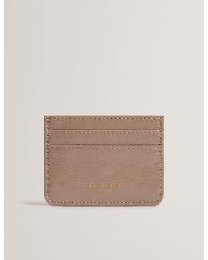 Ted Baker Crinkli Crinkled Texture Slim Card Holder - Natural
