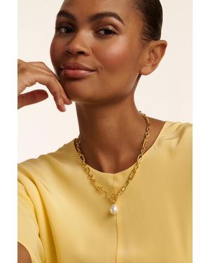 Ted Baker Pearl Chain Necklace For - Brown