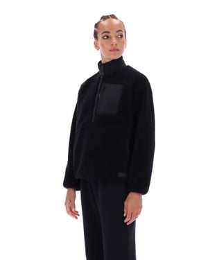 Ted Baker Lona Thermal High Neck Pull-On Borg Fleece - Black