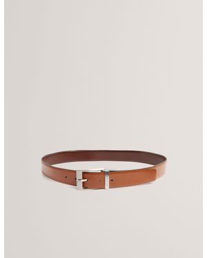 Ted Baker Connary Reversible Smooth Leather Belt - Natural