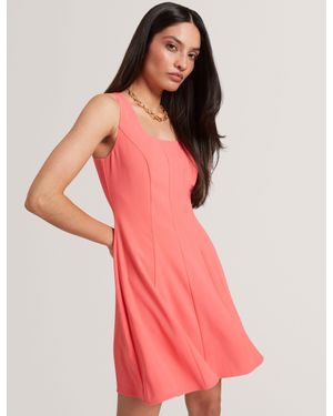 Ted Baker Ozila Scoop Neck Flippy Sleeveless Mini Dress - Pink