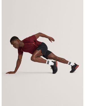 Ted Baker Steven Aeroflow Quick Dry Gym T-Shirt - Red
