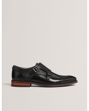 Ted Baker Double Monk Strap Formal Shoes - Black