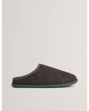 Ted Baker Simmonn Felt Plush Lined Mule Slippers - Multicolour