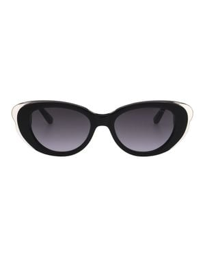 Ted Baker Brontebp Oval Butterfly Frame Sunglasses - Black