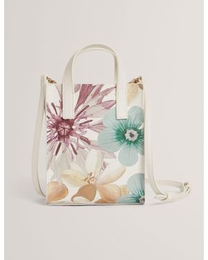 Ted Baker Helisi Pastel Petals Mini Icon Tote Bag - White