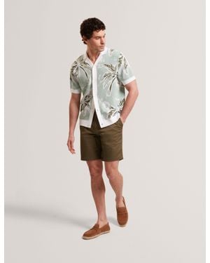 Ted Baker Loweton Slim Leg Stretch Cotton Chino Shorts - Natural