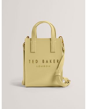 Ted Baker Crinkll Mini Crinkle Patent Pu Icon Tote Bag - Metallic