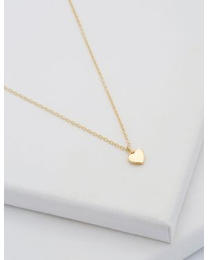Ted Baker Solid Mini Heart Pendant Necklace - White