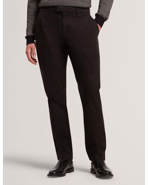 Ted Baker Howeton Slim Fit Stretch Cotton Chinos - Black