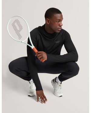 Ted Baker Tom Lightweight Pull-On Hooded Sports Top - Black