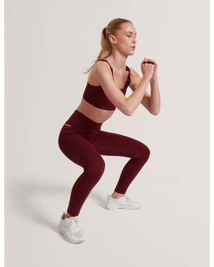Ted Baker Elinor Full Impact High-Waisted Gym Leggings - Red