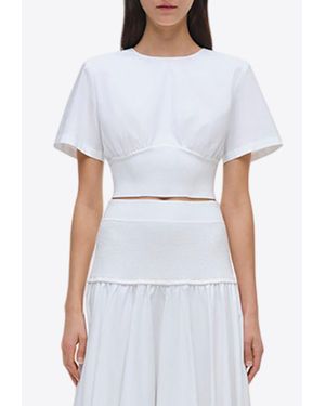Jonathan Simkhai Adair Cropped T-Shirt - White