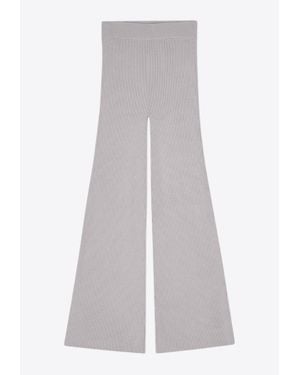 Remain Rib Knit Pants - White