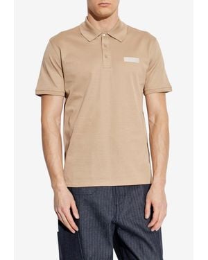 Givenchy Gros Grain Logo Polo T-Shirt - Blue