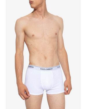 Dolce & Gabbana Branded Boxers - White