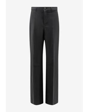 Rick Owens Straight-Leg Wool Pants - Black