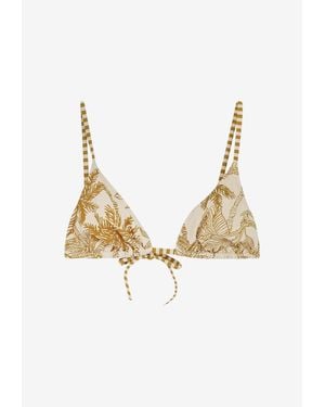 Eres Hamac Printed Bikini Top - Metallic