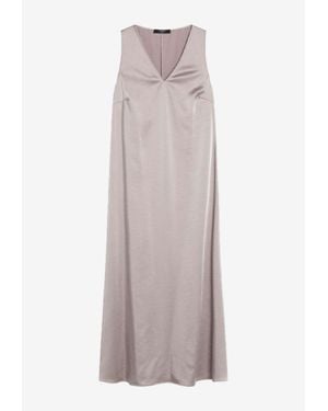Weekend by Maxmara Otellia Satin Fluid Midi Dress - Pink