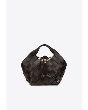 Dragon Diffusion Botteghe Braided Leather Bag - Blue
