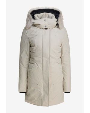 Moose Knuckles Cloud Shearling-Trimmed Parka - Grey