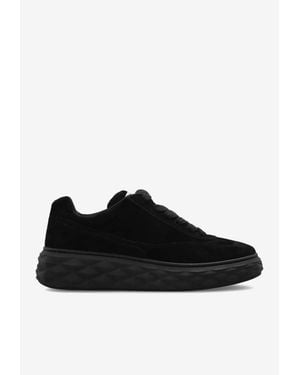 Jimmy Choo Diamond Maxi Low-Top Sneakers - Black