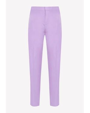 PUCCI Cropped Slim Tailored Pants - Purple