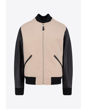 Givenchy Logo-Embroidered Zip-Up Jacket - Natural