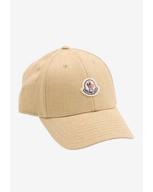 Moncler Logo Patch Baseball Cap - Natural